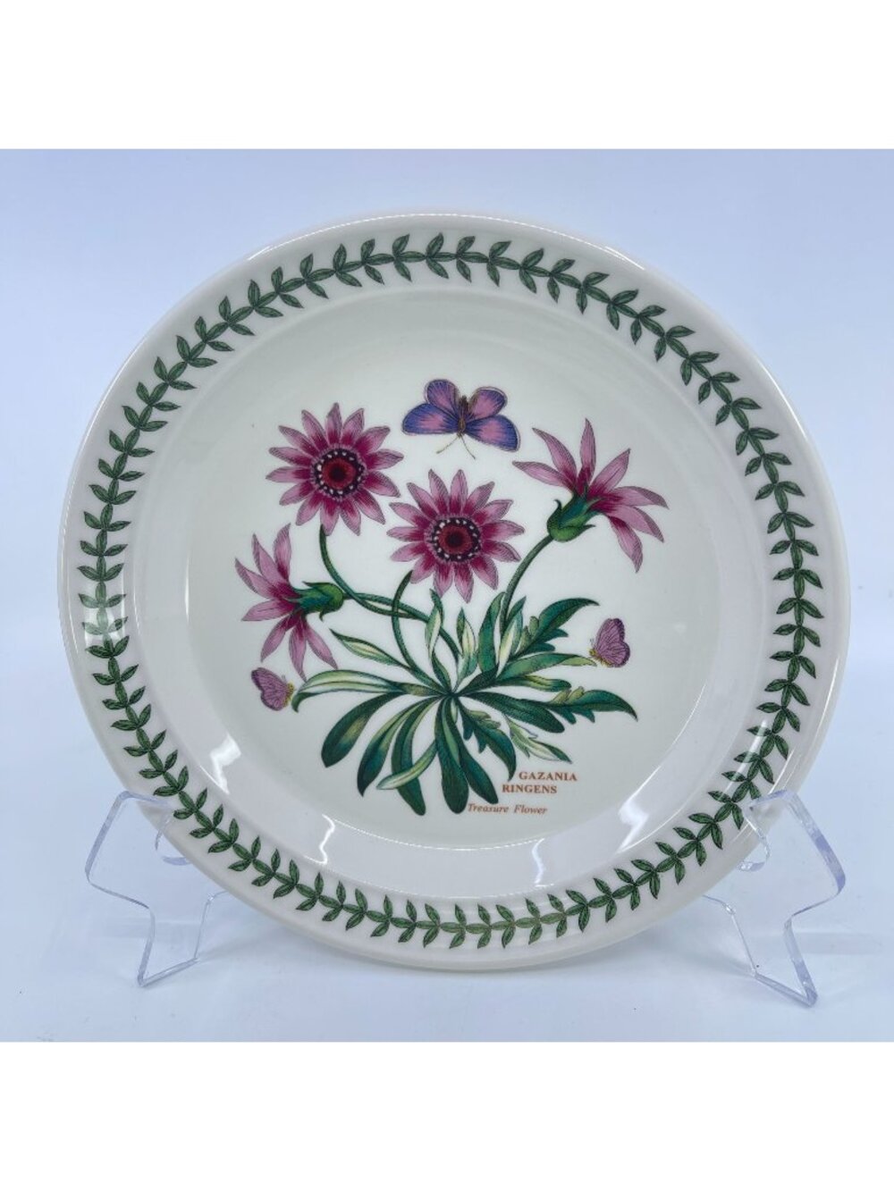 vintage portmeirion botanic garden collection salad plate "treasure flower"